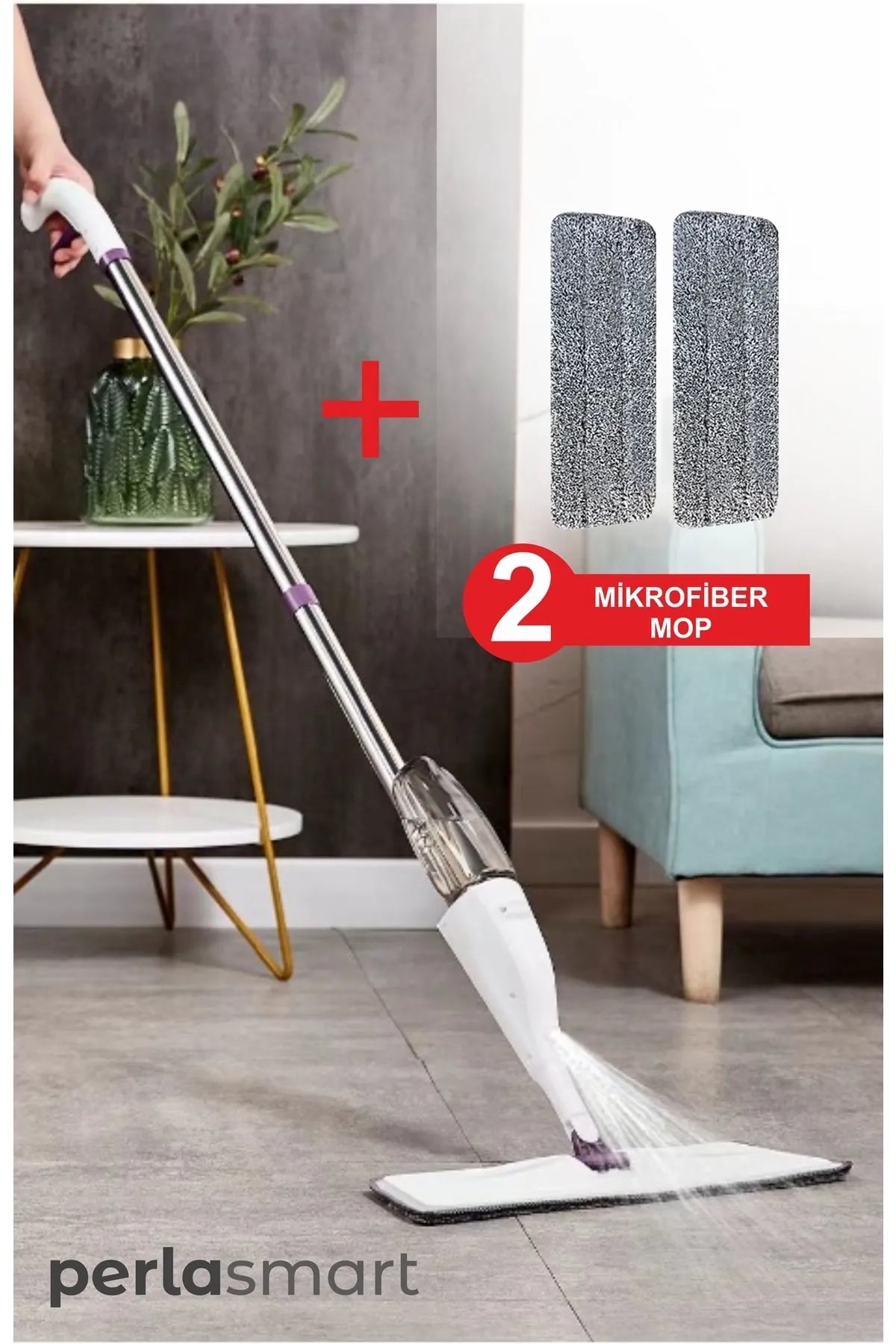 Sprey Mop Yedek Mikrofiber Mop