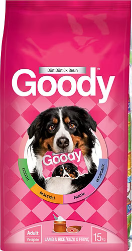 Goody Kuzu Etli ve Pirinçli Yetişkin Köpek Maması 15 Kg