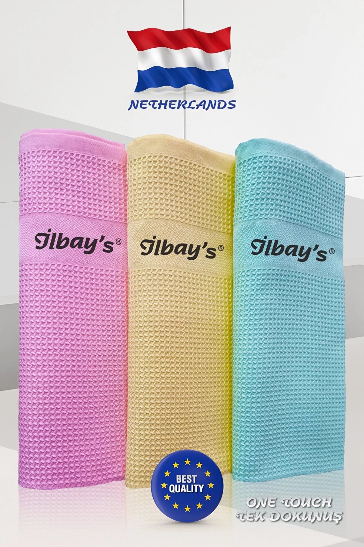 Fabrika Satış Mağazası - Orijinal Baskılı 3'lü Mikrofiber Temizlik Bezi - Ithal Ürün 3'lü İlbay's Baskılı