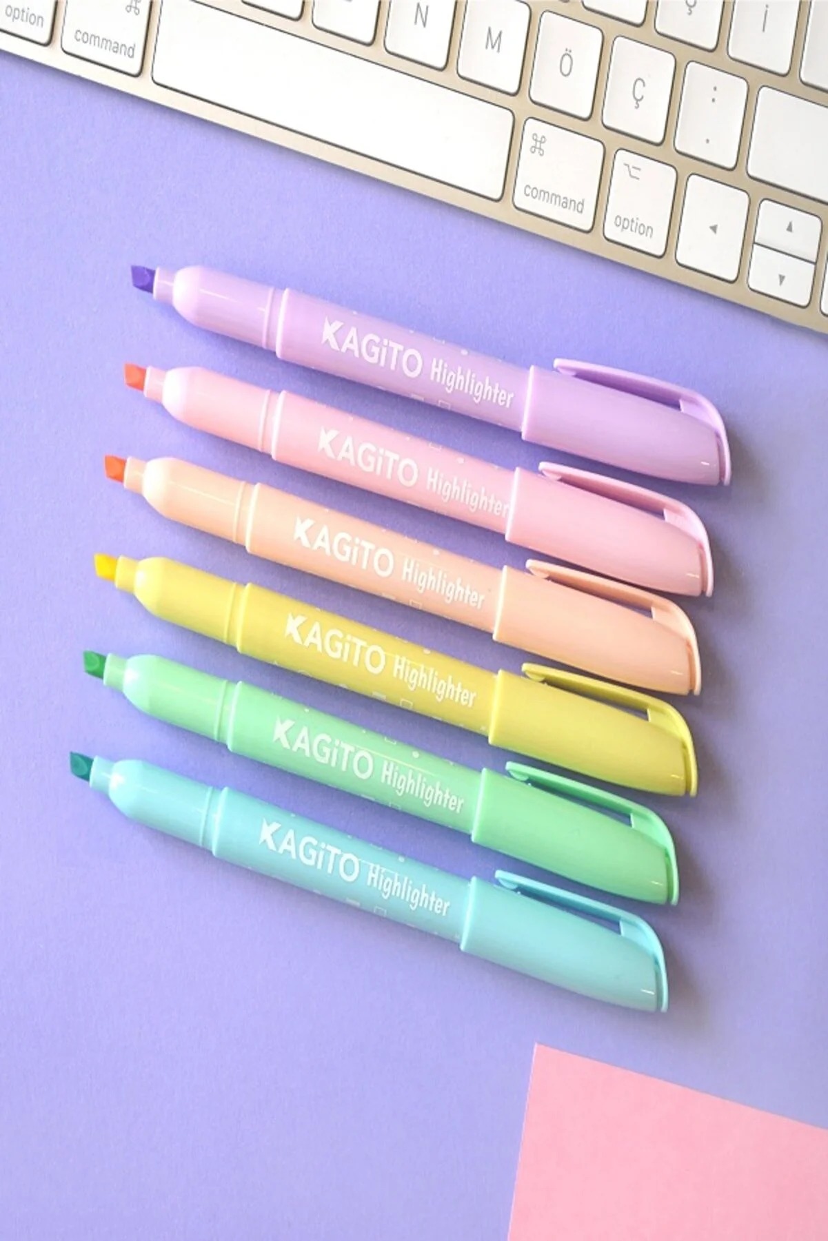 kagito Pastel Highlighter Kalem Seti 6’lı Mr-10