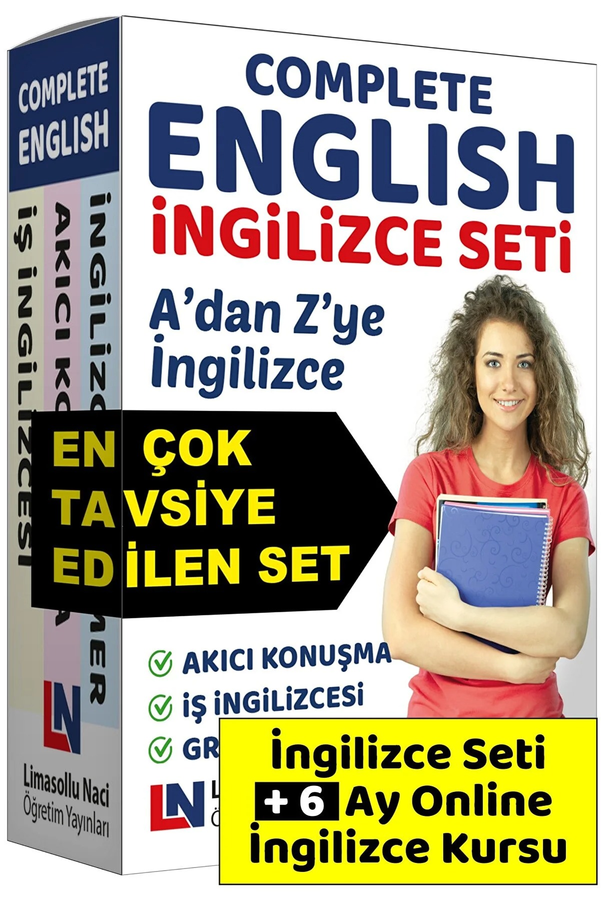 Limasollu Naci Öğretim Yayınları İngilizce Eğitim Seti + 6 Ay Online İngilizce Kursu, Gramer Öğrenme Kitapları, İngilizce Set 301654945335