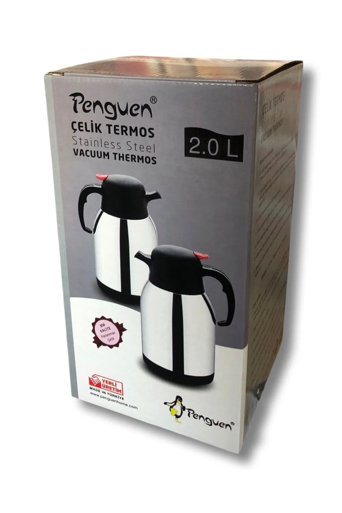 Penguen 2 Litre Çift Kat Çelik Çay Termosu 1200a (YENİ MODEL) ZÜCC79904