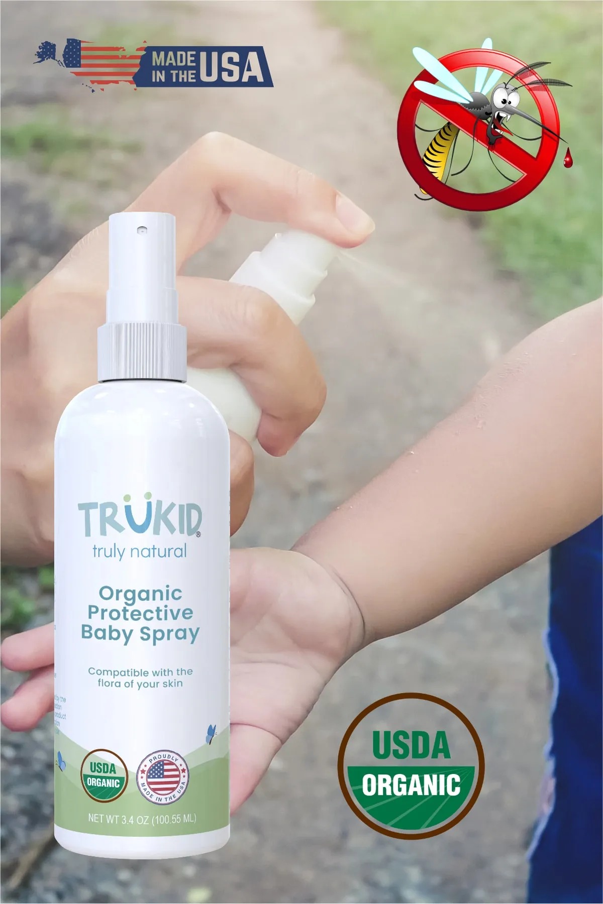 Trukid Organik Koruyucu Bebek Losyonu Protective Baby Sprey 118 ml 30175020